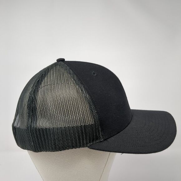 NexTitle Snapback Mesh Back Trucker Hat Black One Size Richardson - Picture 4 of 10